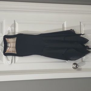women's black figure skating dress